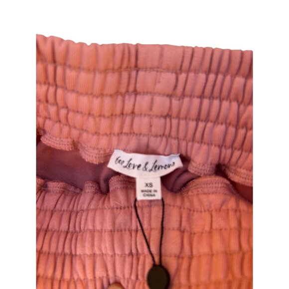 For Love And Lemons Josie Sweatpants Pink Size XS - Picture 10 of 11